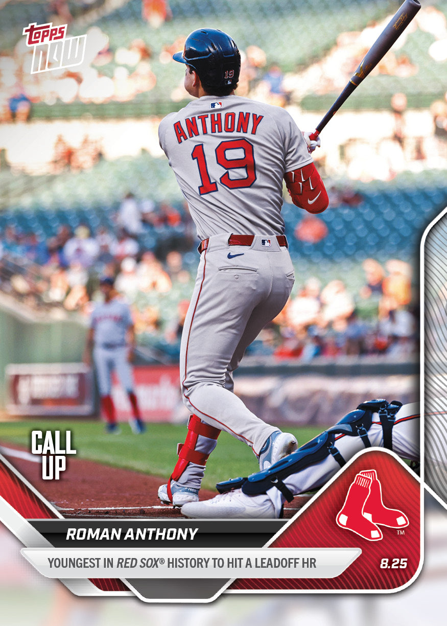 Roman Anthony - 2025 MLB Topps NOW® - Card 607 - PR: 2453