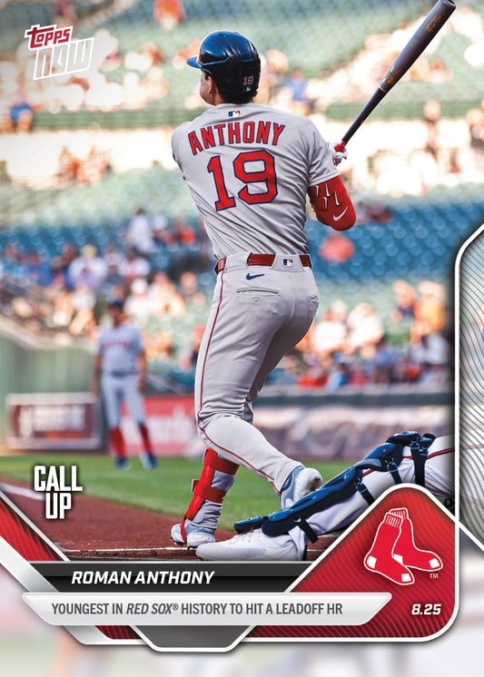 Roman Anthony - 2025 MLB Topps NOW® - Card 607 - PR: 2453