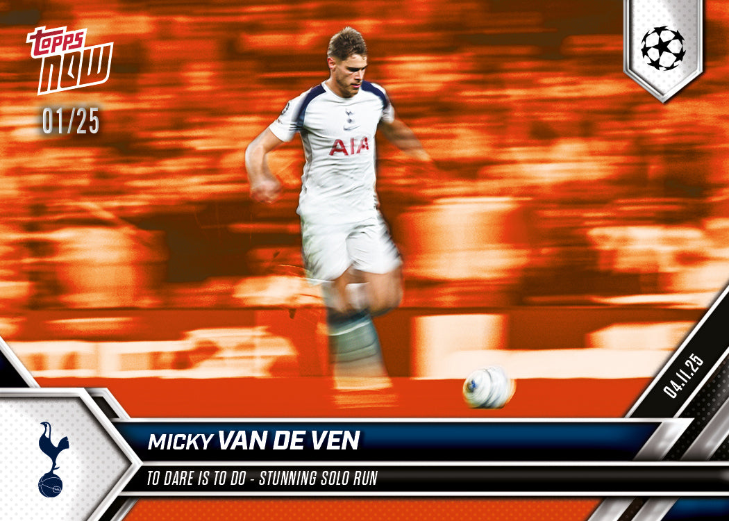 Micky van de Ven - 2025-26 UCL Topps NOW® - Card 42