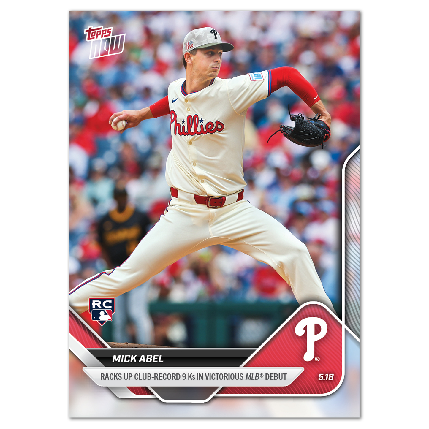 Mick Abel - 2025 MLB Topps NOW® - Card 194 - LOOK FOR AUTO-RELICS - PR: 6596