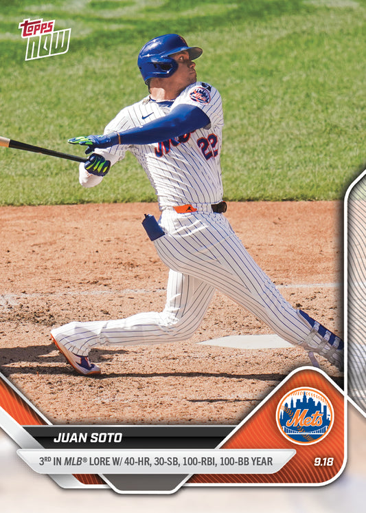 Juan Soto - 2025 MLB Topps NOW® - Card 727 - LOOK FOR AUTOS - PR: 3776