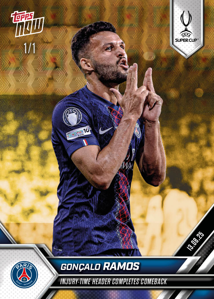 Gonçalo Ramos - 2025-26 UCL Topps NOW® Card 3 - PR: 303