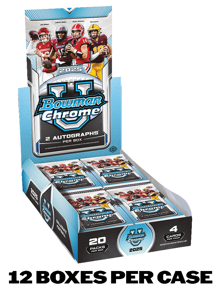 2025 Bowman University Chrome® Football - Hobby Box - Sealed Case