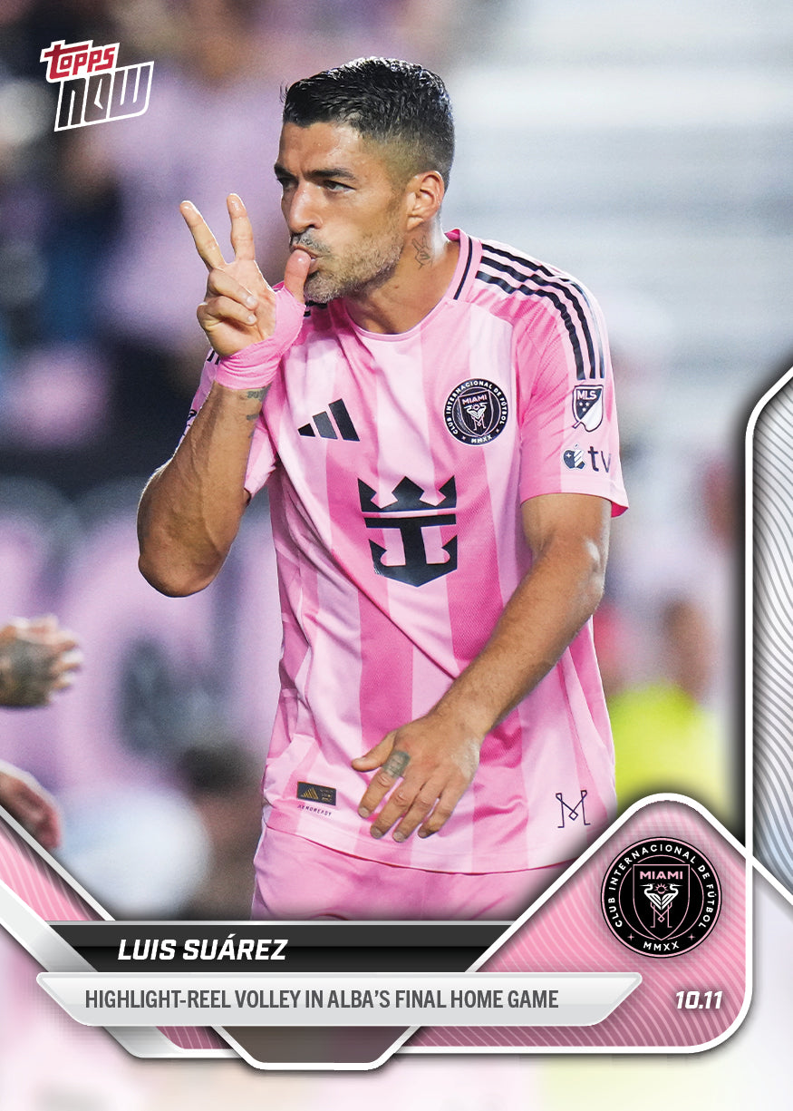 Luis Suárez - 2025 MLS Topps NOW® - Card 113 - PR: 344