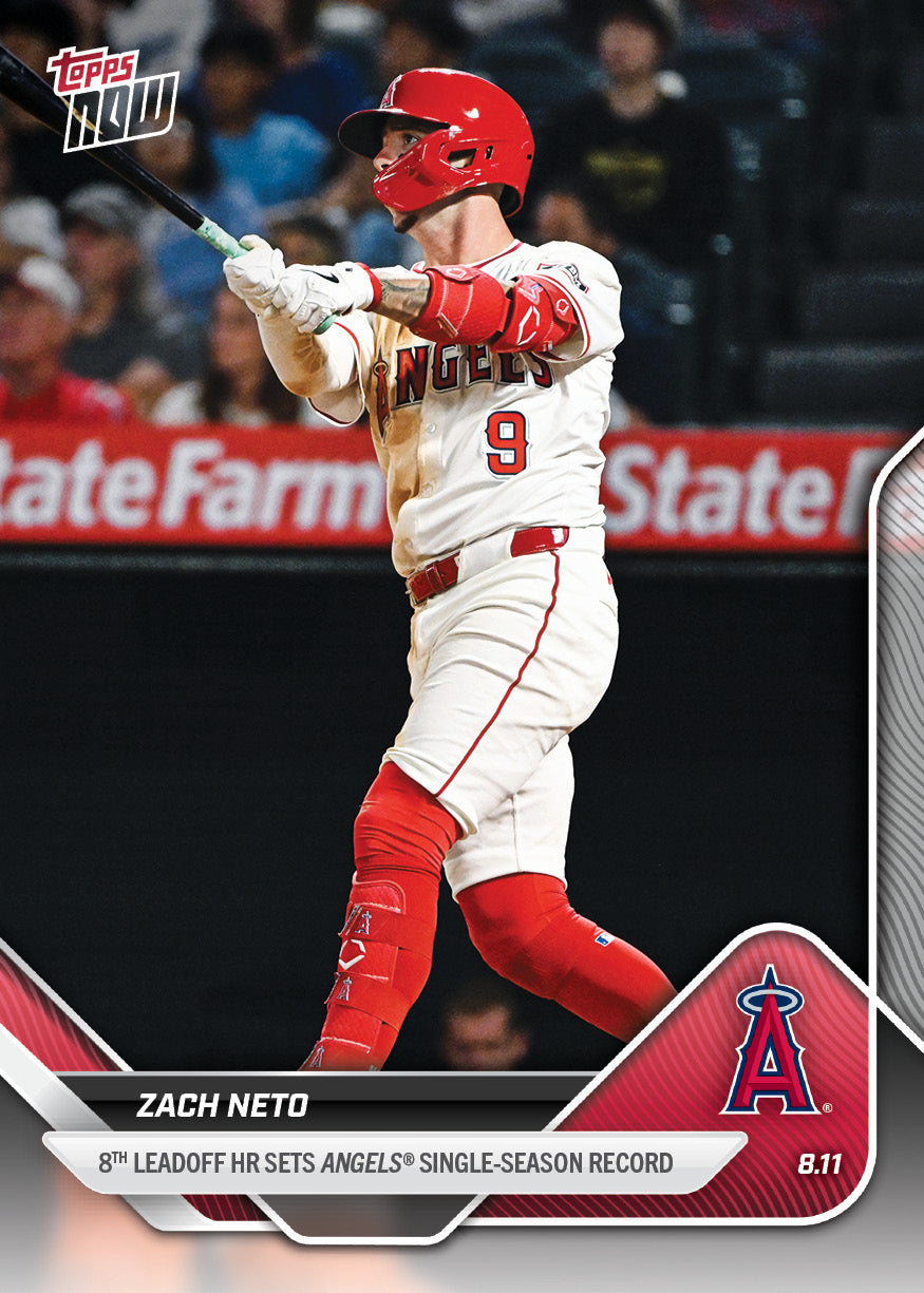 Zach Neto - 2025 MLB Topps NOW® - Card 549 - PR: 595