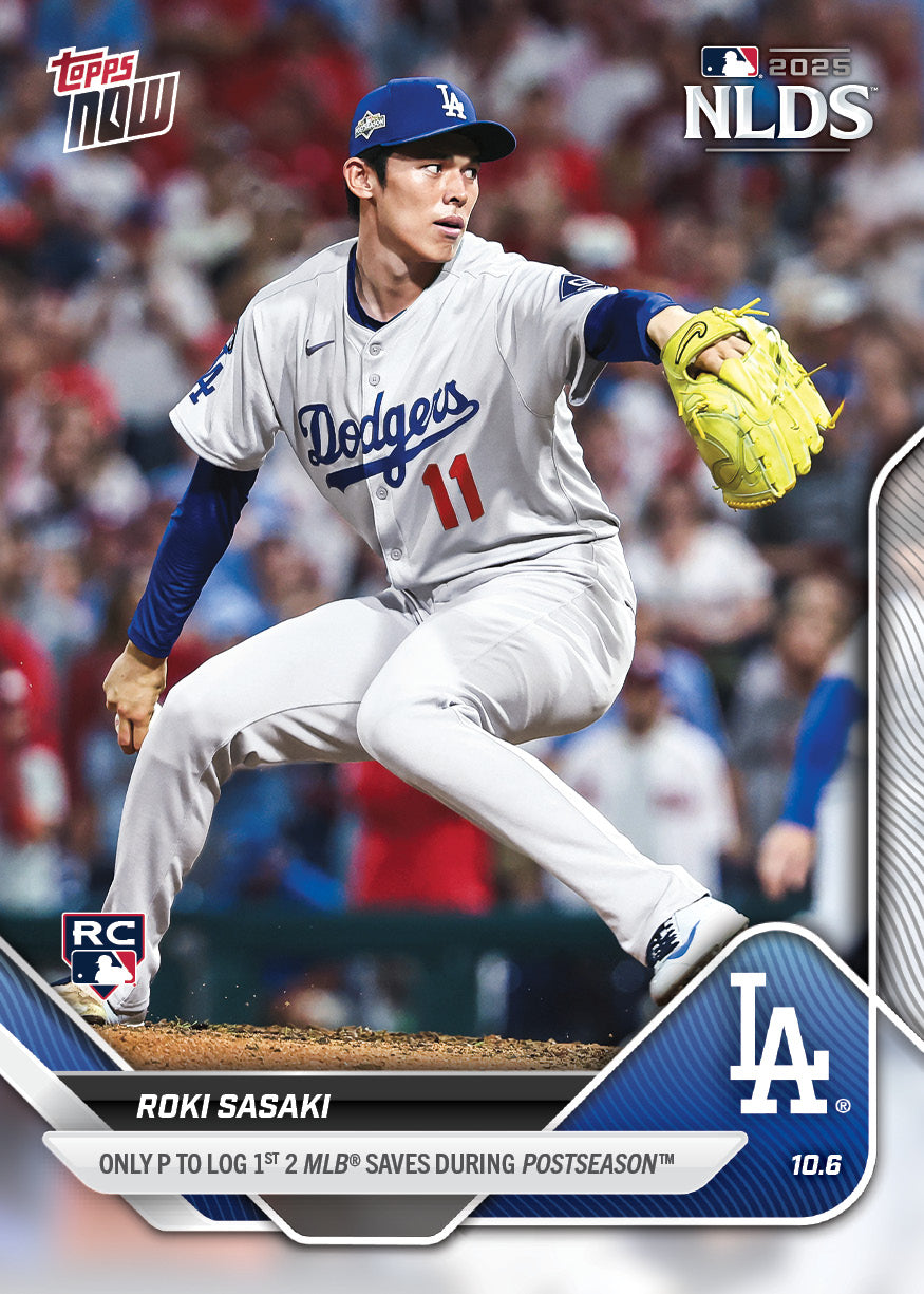 Roki Sasaki - 2025 MLB Topps NOW® - Card 832 - PR: 4885