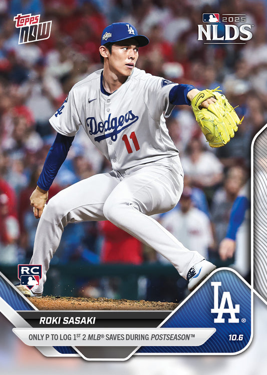Roki Sasaki - 2025 MLB Topps NOW® - Card 832 - PR: 4885