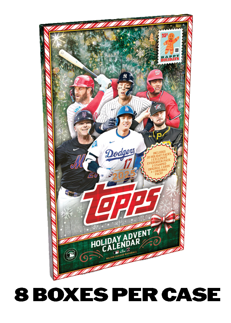 2025 Topps Holiday Baseball - Advent Calendar - Sealed Case