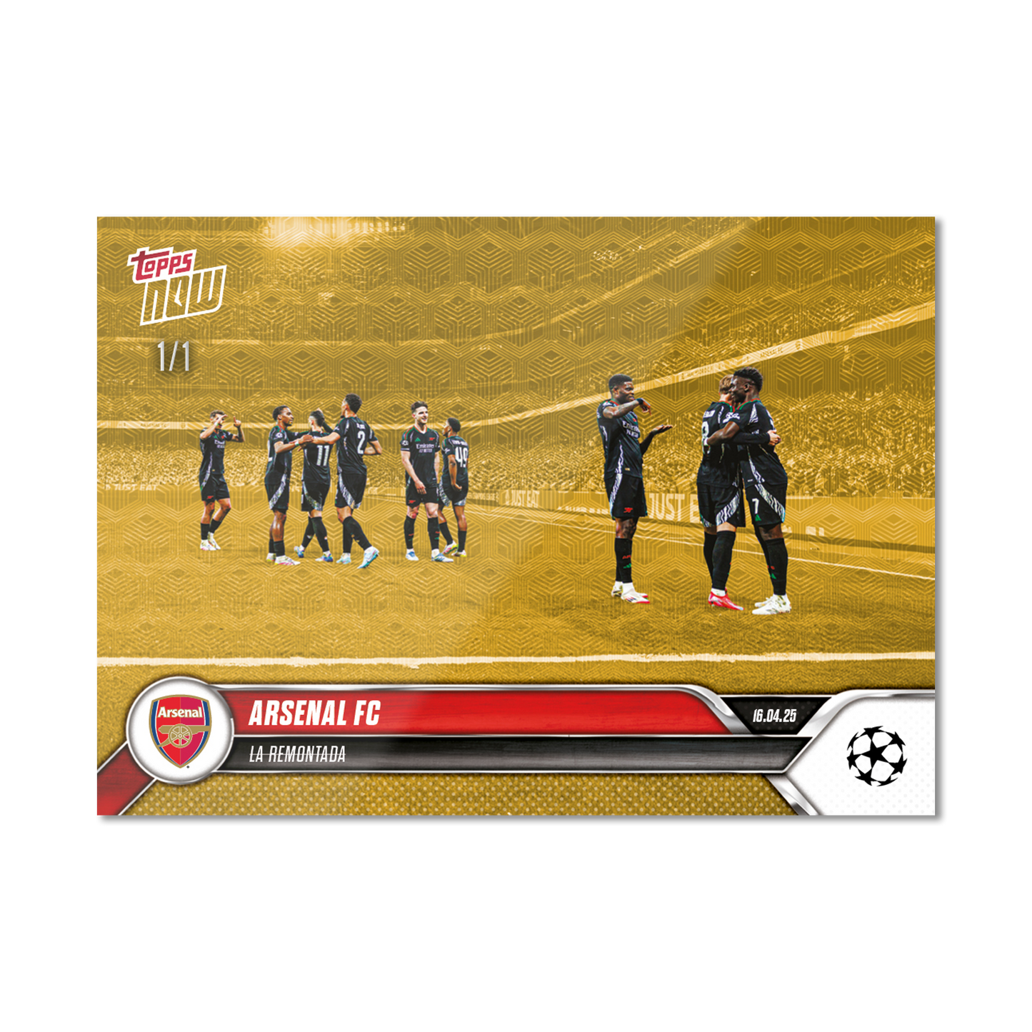 Arsenal FC - 2024-25 UCL Topps NOW® - Card 143 - PR: 641