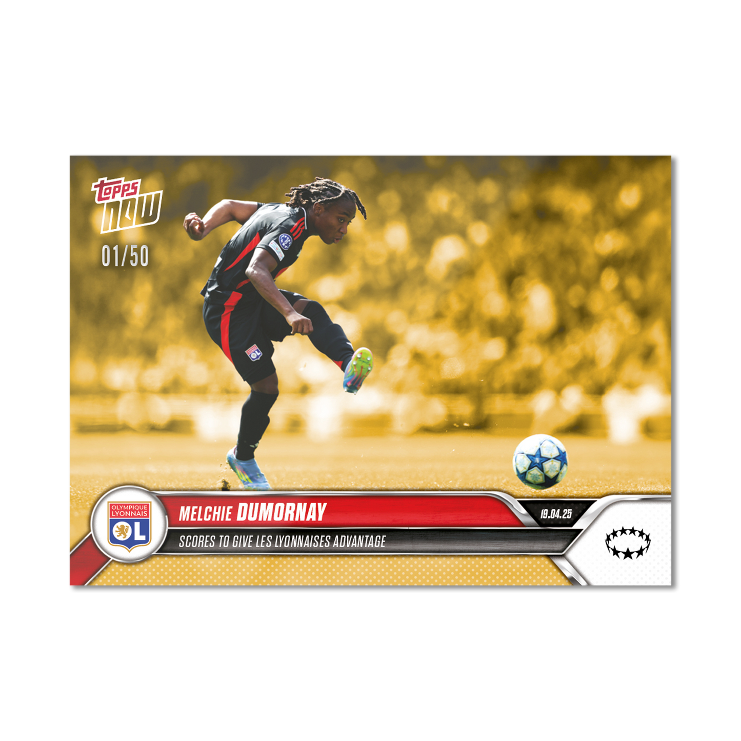 Melchie Dumornay - 2024-25 UWCL Topps NOW® - Card 22 - PR: 125