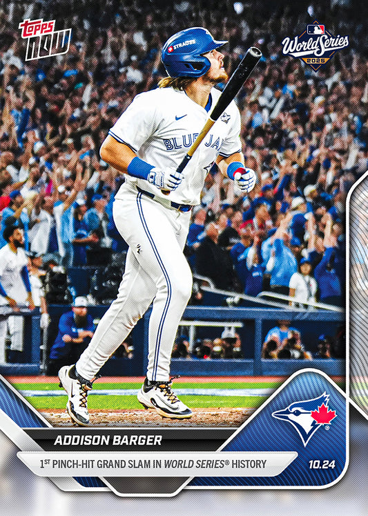 Addison Barger - 2025 MLB Topps NOW® - Card 897 - PR: 4293