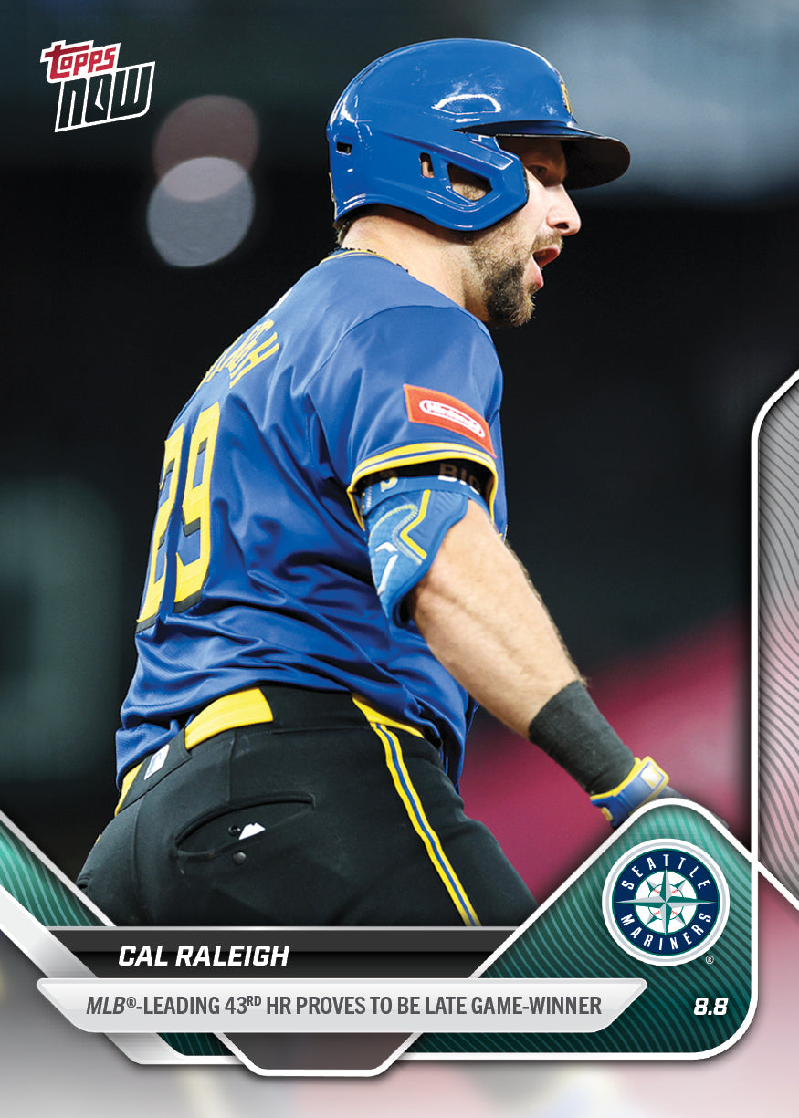Cal Raleigh - 2025 MLB Topps NOW® - Card 534 - PR: 1334