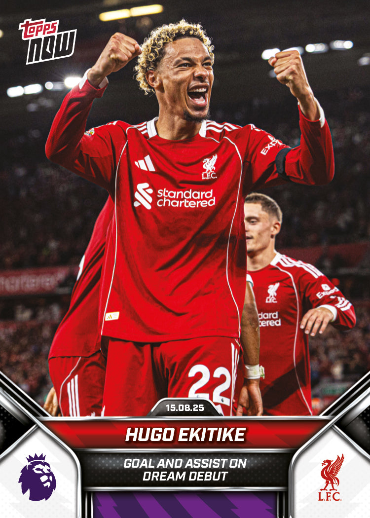 Hugo Ekitike - 2025-26 Premier League Topps NOW® - Card 4 - PR: 1689