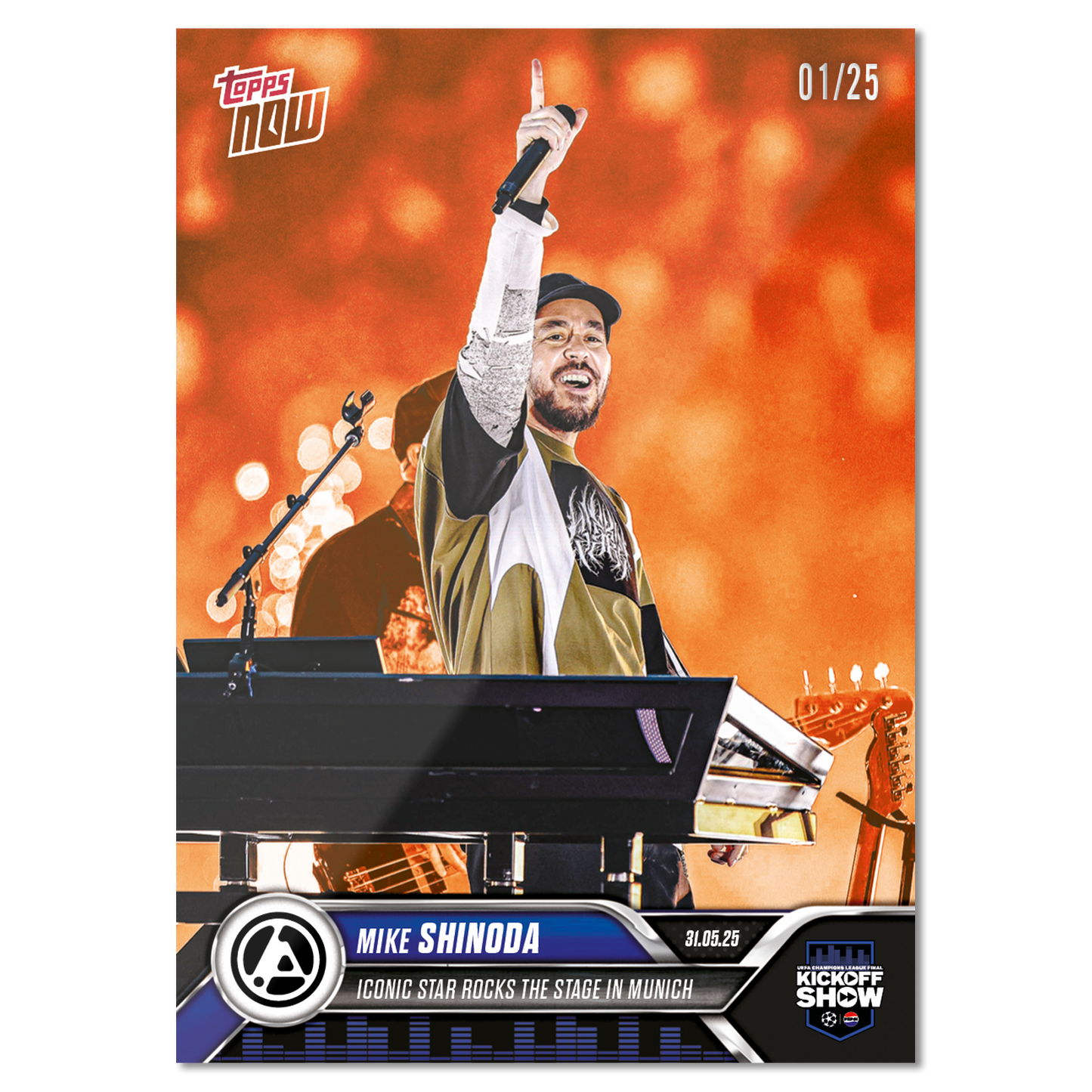 Mike Shinoda - 2024-25 UCL Topps NOW® - Card 167 - LOOK FOR AUTOS & AUTO-RELIC - PR: 5884