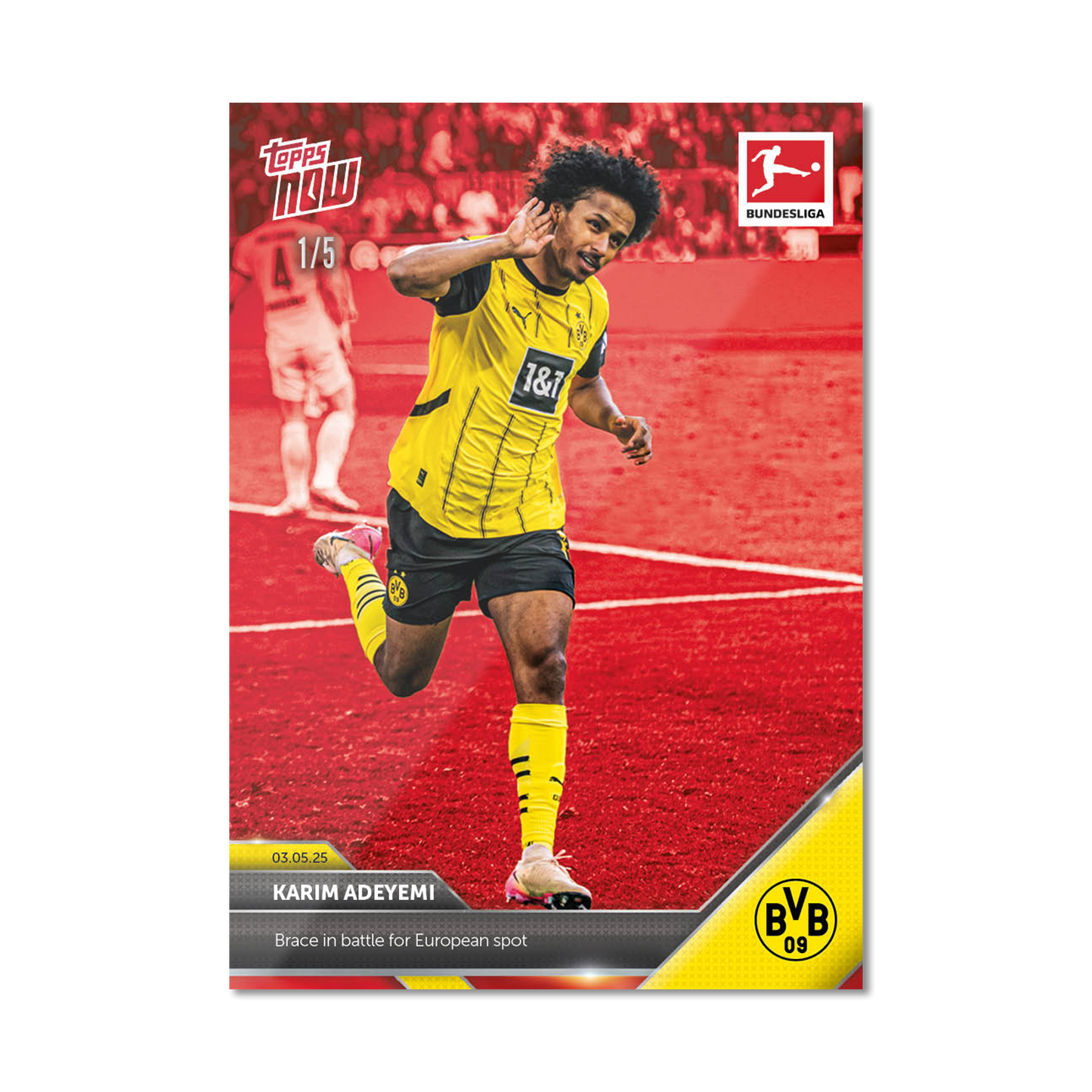 Karim Adeyemi - 2024-25 Bundesliga Topps NOW® - Card 180 - PR: 37