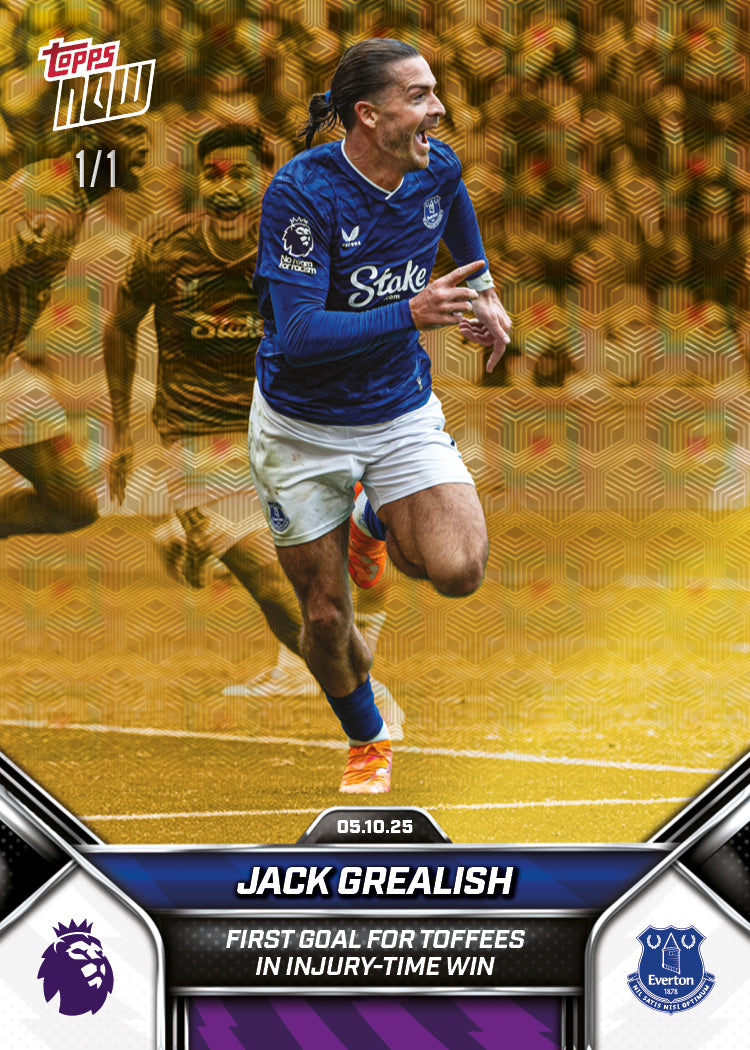 Jack Grealish - 2025-26 Premier League Topps NOW® - Card 33 - PR: 405