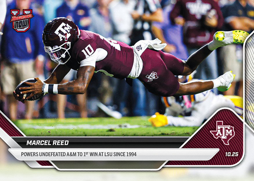 Marcel Reed - 2025-26 Bowman U NOW® Football - Card 37 - PR: 1426