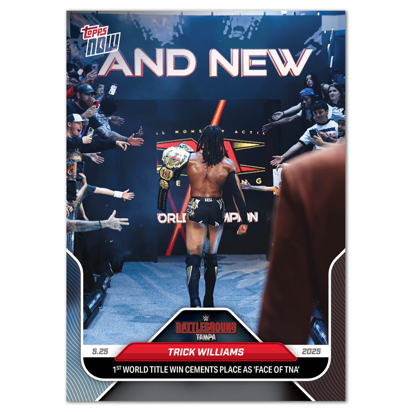 Trick Williams - 2025 WWE Topps NOW® - Card 56 - LOOK FOR AUTOS - PR: 1160
