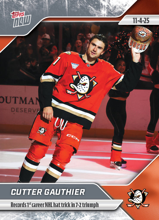 Cutter Gauthier - 2025-26 NHL Topps NOW® - Sticker # 28 Pack