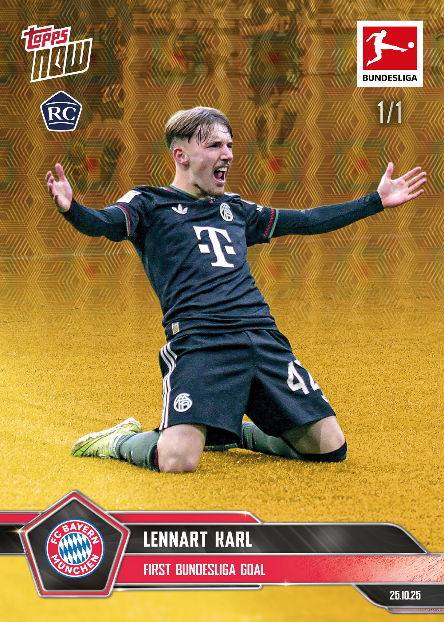Lennart Karl - 2025-26 Bundesliga Topps NOW® - Card 50 - PR: 6508