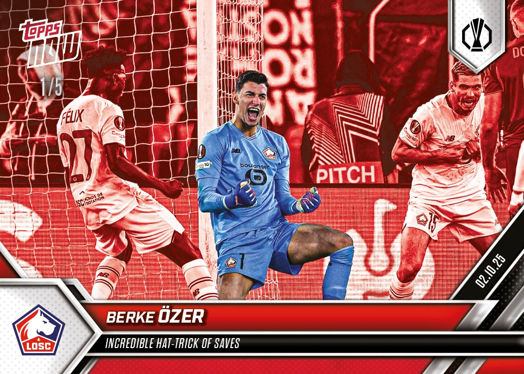 Berke Ozer - 2025-26 UEL Topps NOW® - Card 5 - PR: 90