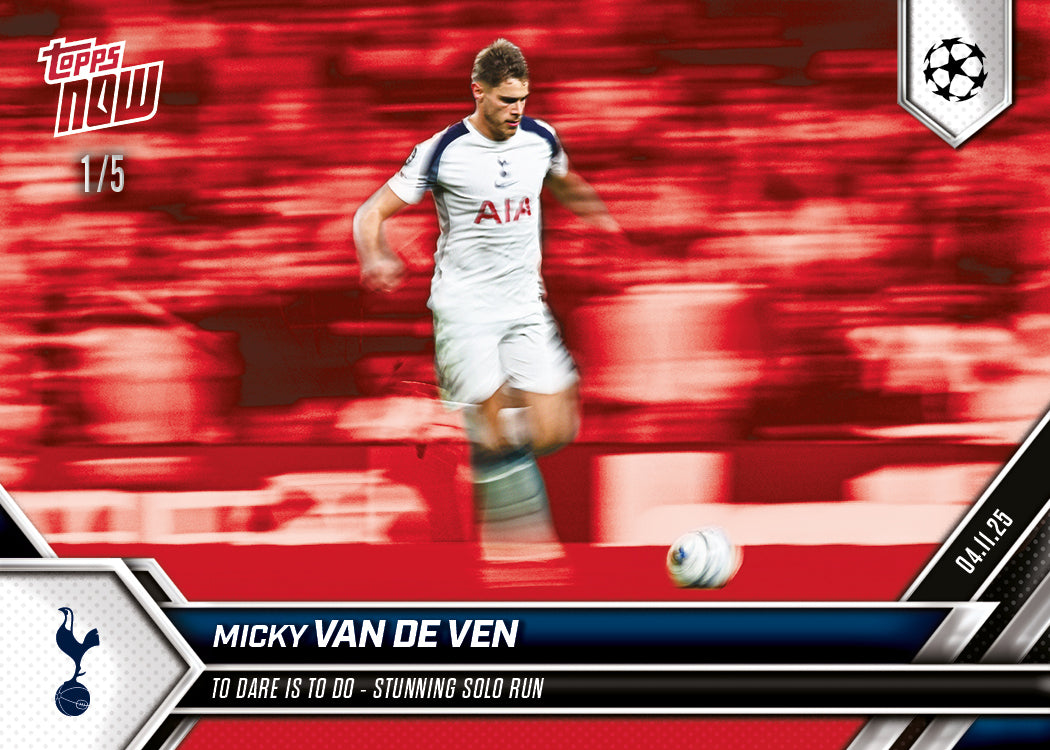 Micky van de Ven - 2025-26 UCL Topps NOW® - Card 42