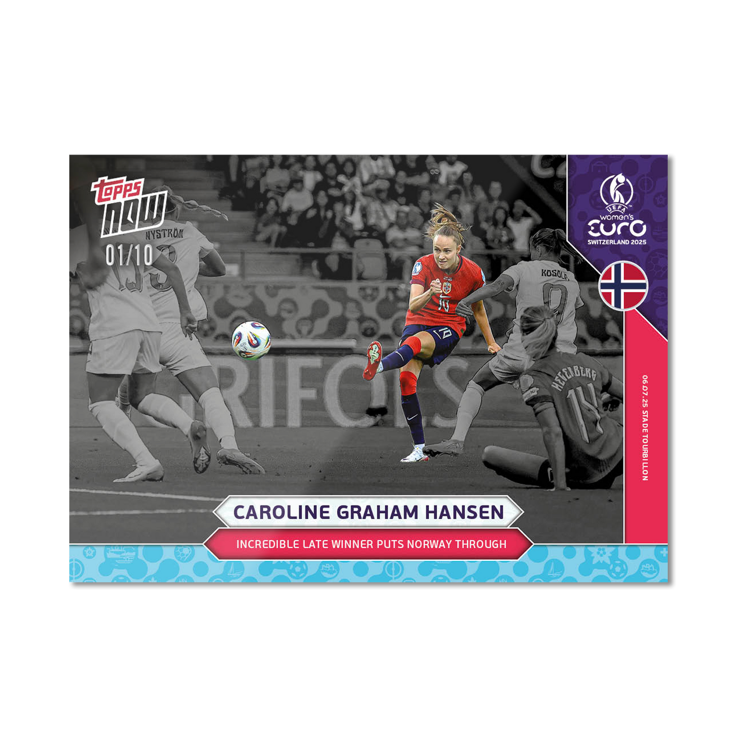 Caroline Graham Hansen - UEFA Women’s EURO 2025™ Topps NOW® - Card 7 - PR: 234