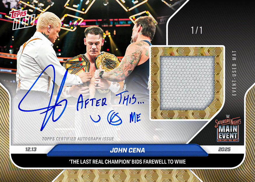 John Cena - 2025 WWE Topps NOW® - Card 137 - PR: 40796