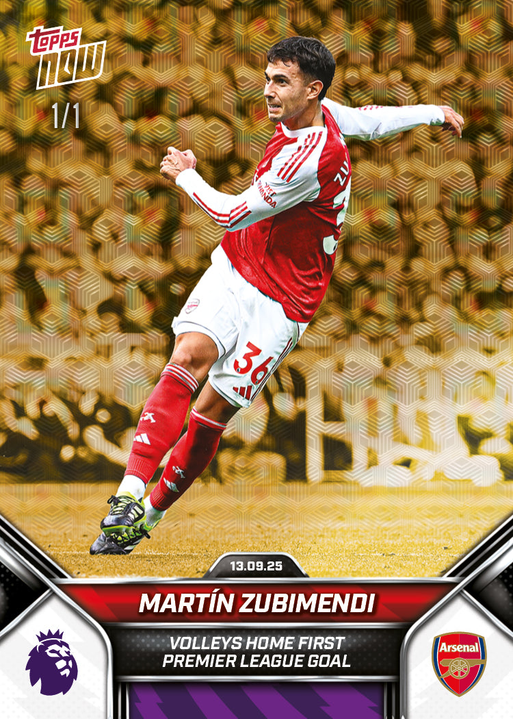 Martín Zubimendi - 2025-26 Premier League Topps NOW® - Card 17 - PR: 719