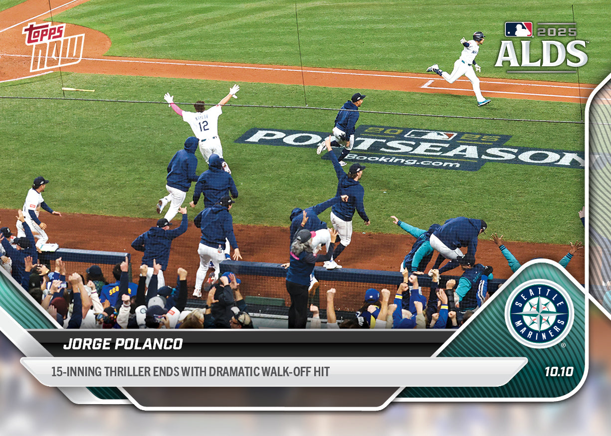 Jorge Polanco - 2025 MLB Topps NOW® - Card 853 - PR: 3586