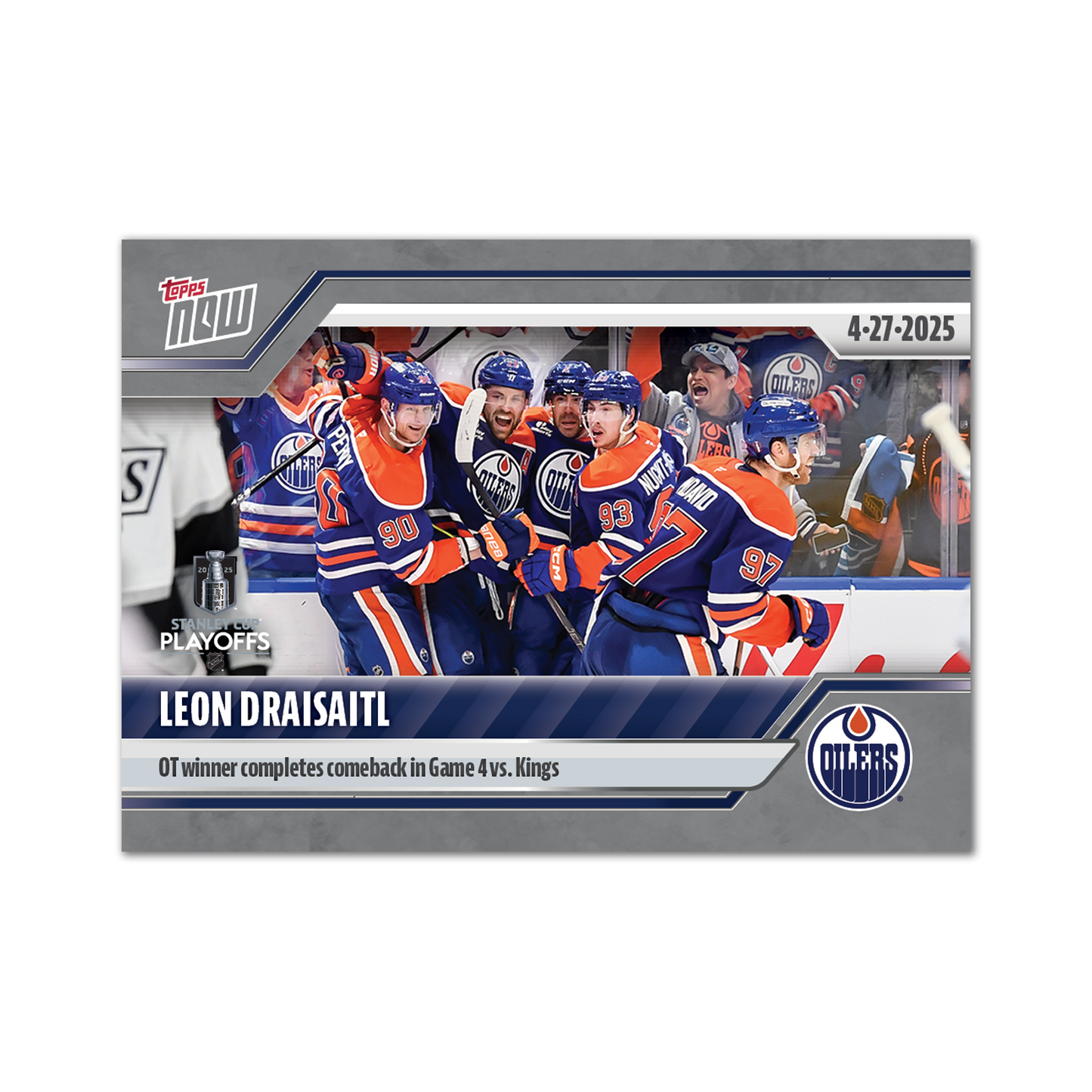 Leon Draisaitl - 2024-25 NHL Topps NOW® - Sticker # 171 Pack - PR: 130