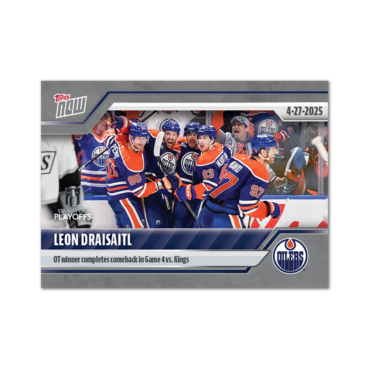 Leon Draisaitl - 2024-25 NHL Topps NOW® - Sticker # 171 Pack - PR: 130