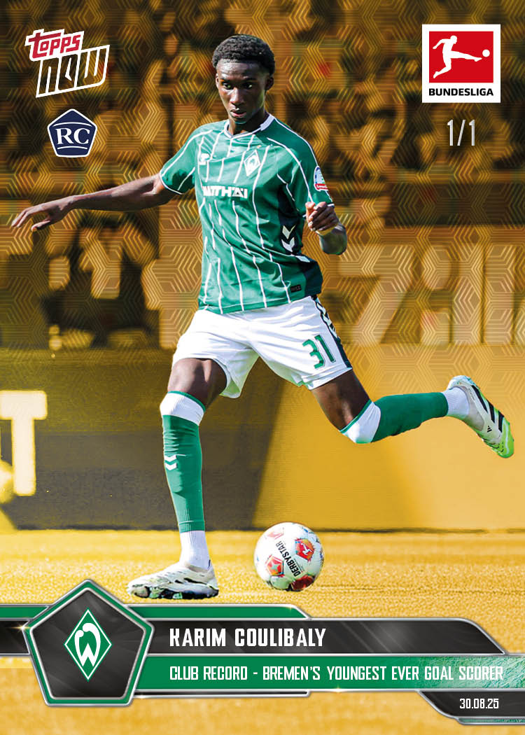 Karim Coulibaly - 2025-26 Bundesliga Topps NOW® - Card 13 - PR: 480