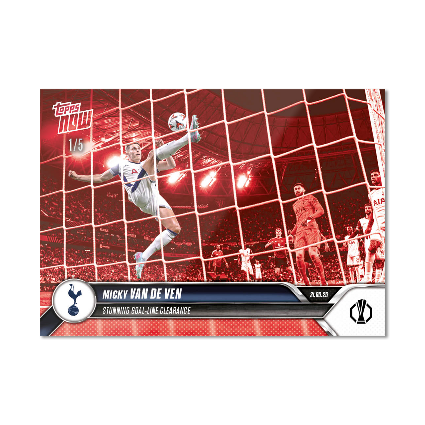 Micky van de Ven - 2024-25 UEL Topps NOW® Card 37 - PR: 1820