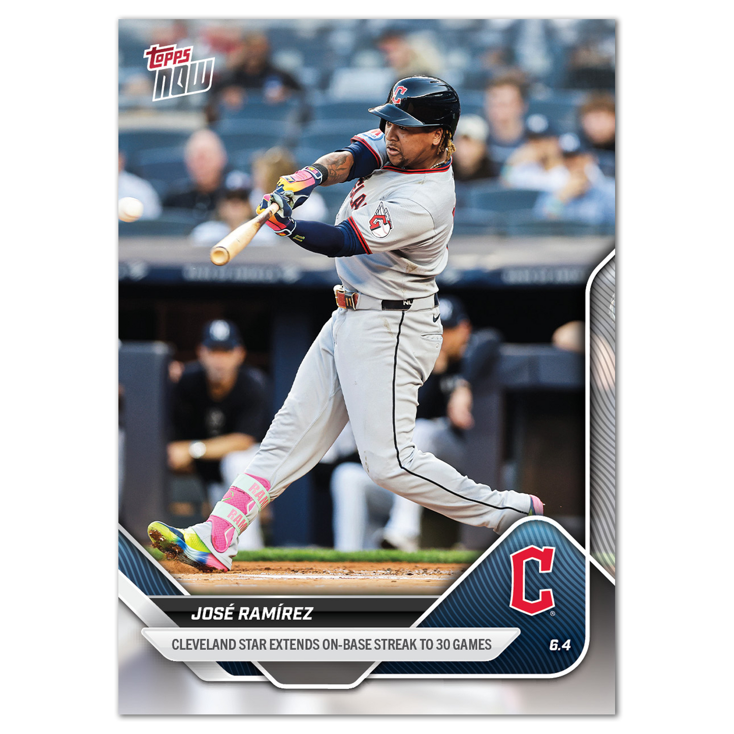 José Ramírez - 2025 MLB Topps NOW® - Card 255 - PR: 465