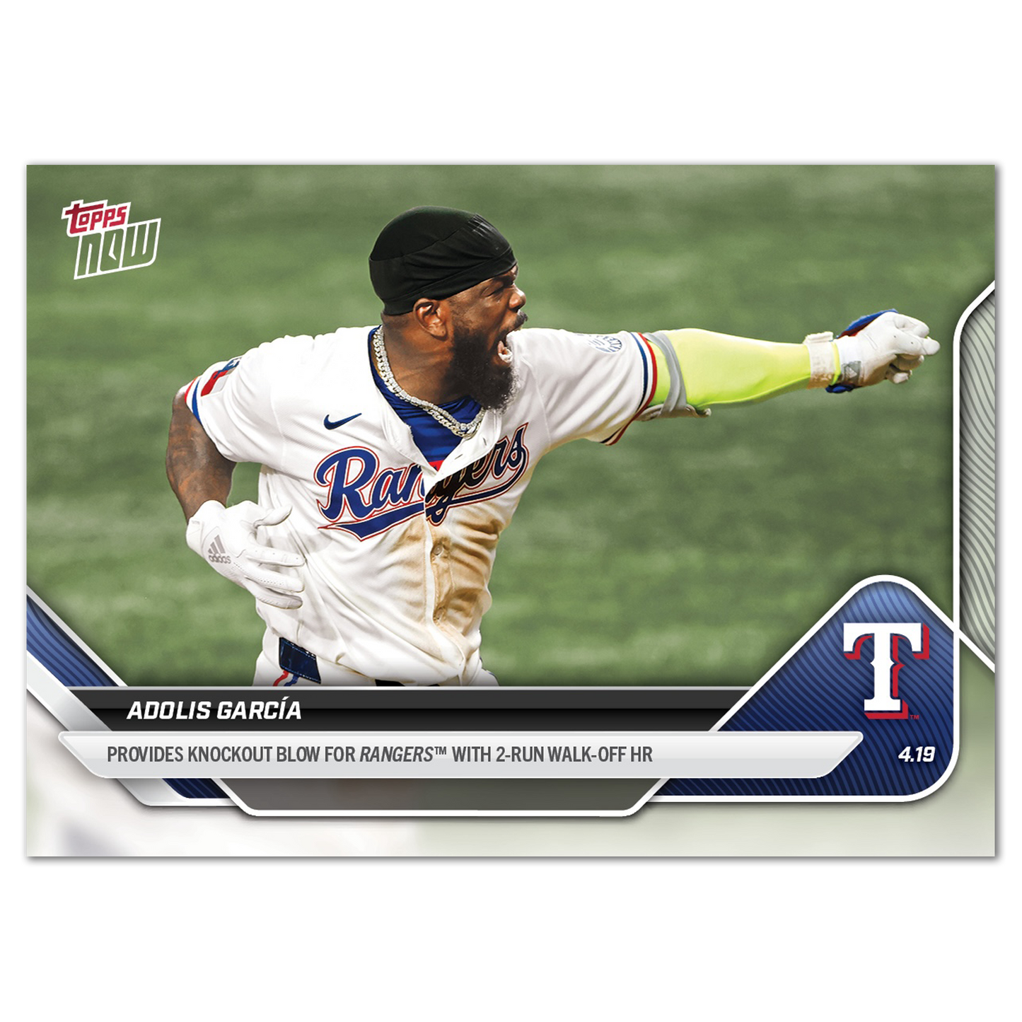 Adolis García - 2025 MLB Topps NOW® - Card 86 - PR: 518