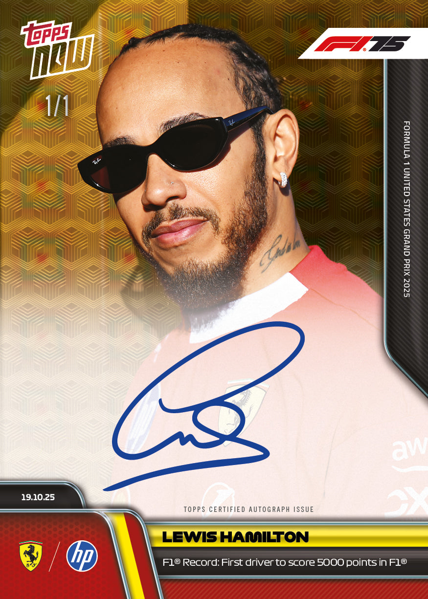 Lewis Hamilton - 2025 Formula 1® Topps NOW® - Card 70 - PR: 7103