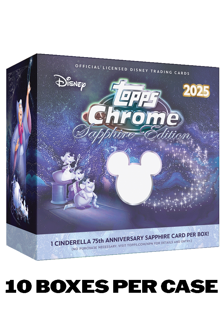 2025 Topps Chrome® Disney - Sapphire Edition - Hobby Box - Sealed Case