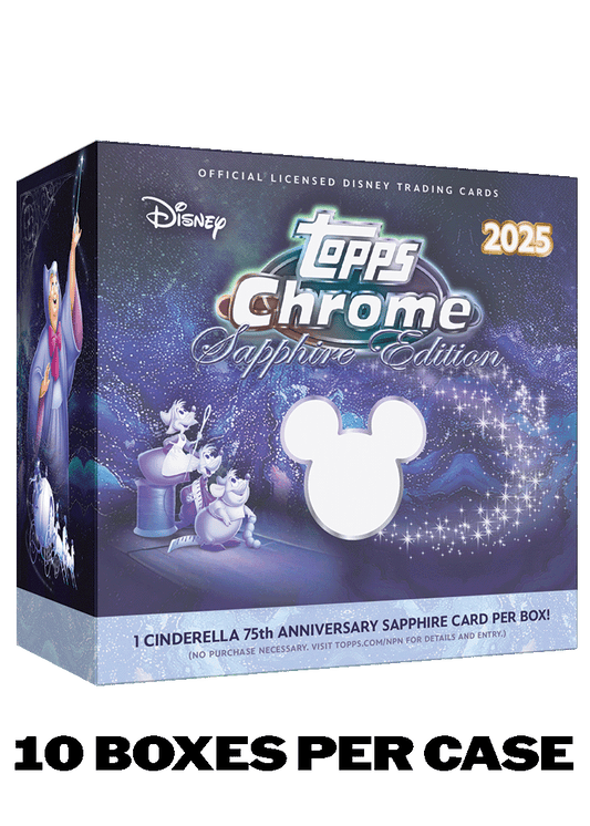 2025 Topps Chrome® Disney - Sapphire Edition - Hobby Box - Sealed Case