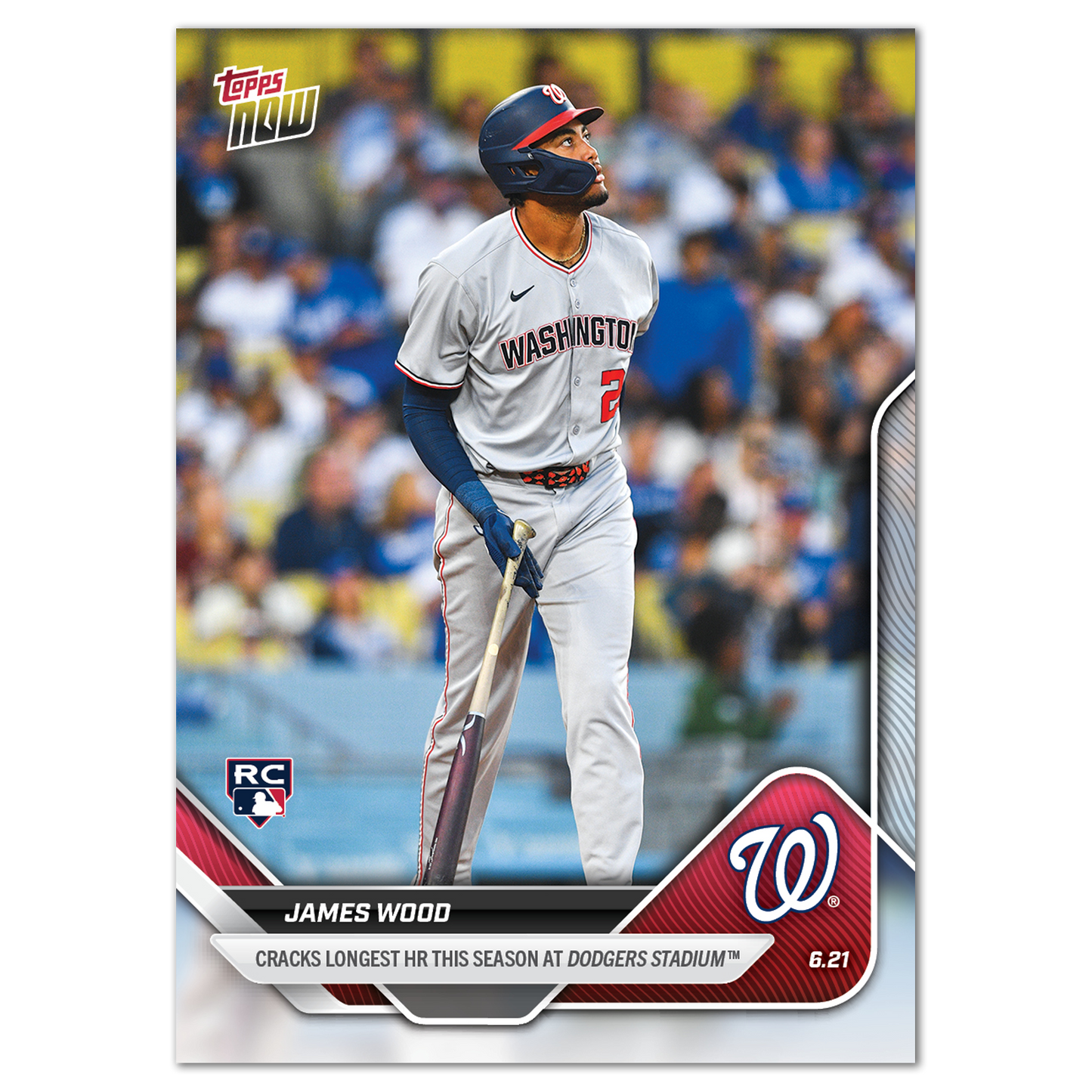 James Wood - 2025 MLB Topps NOW® - Card 335 - PR: 1601