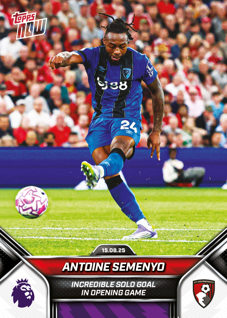 Antoine Semenyo - 2025-26 Premier League Topps NOW® - Card 3 - PR: 341