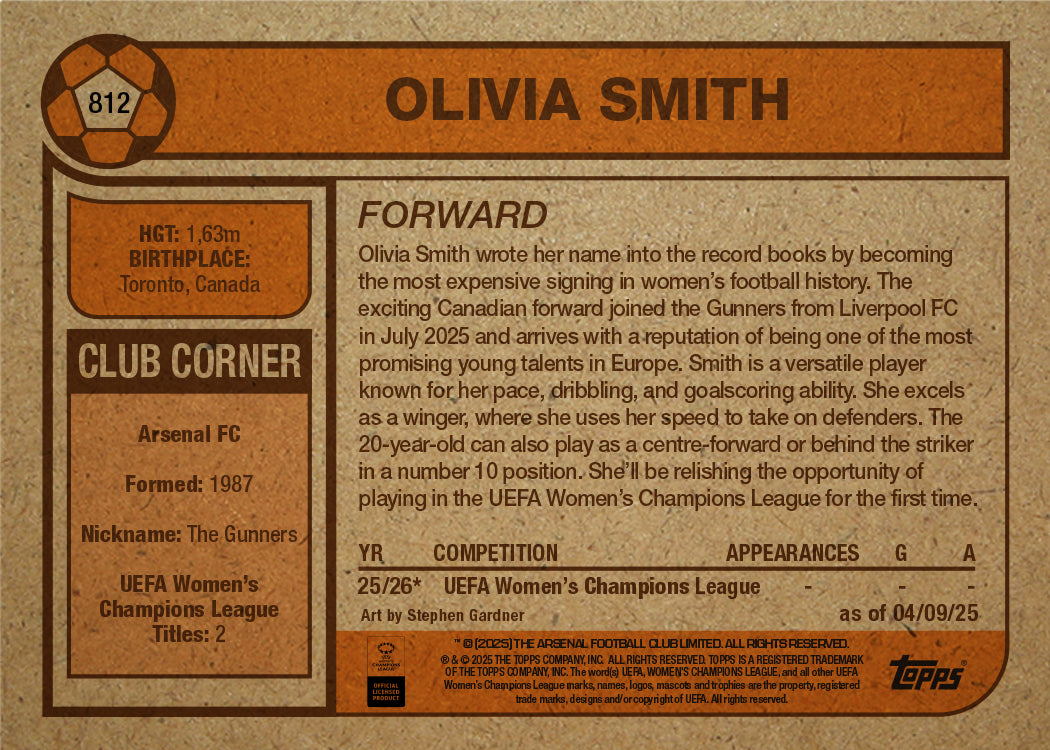 Olivia Smith - UCC Living Set® - Card 812 - PR: 607