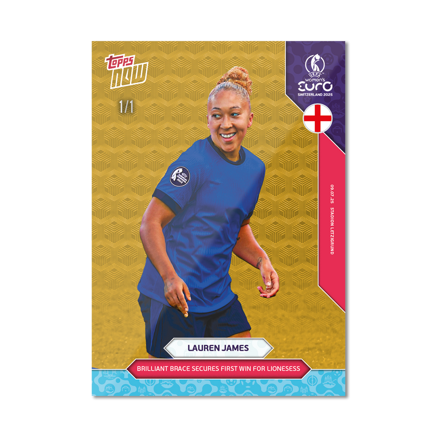 Lauren James - UEFA Women’s EURO 2025™ Topps NOW®  - Card 12 - PR: 116