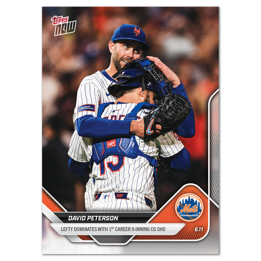 David Peterson - 2025 MLB Topps NOW® - Card 288 - PR: 834