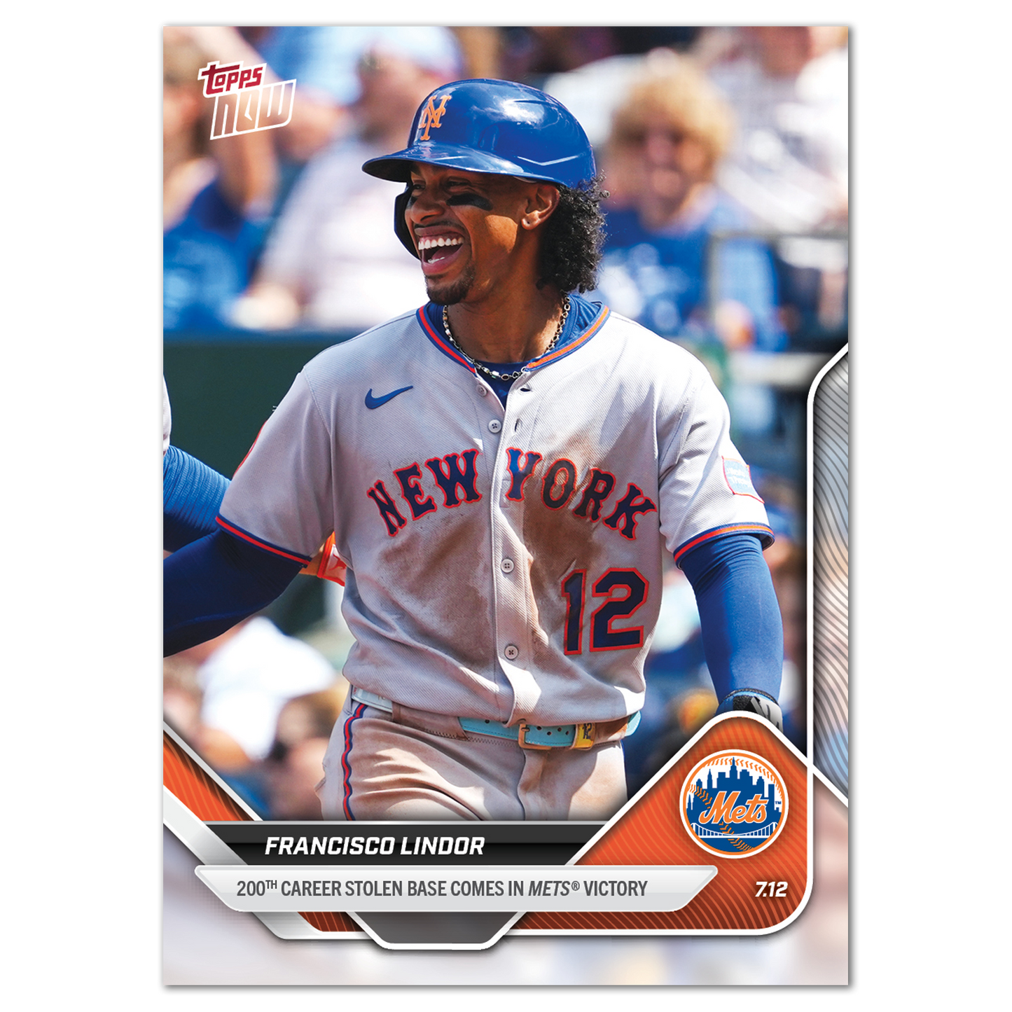 Francisco Lindor - 2025 MLB Topps NOW® - Card 418 - PR: 811