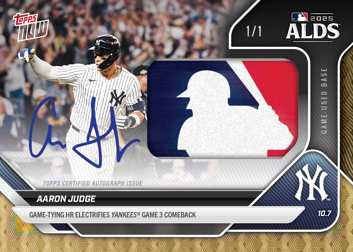 Aaron Judge - 2025 MLB Topps NOW® - Card 838 - PR: 8219