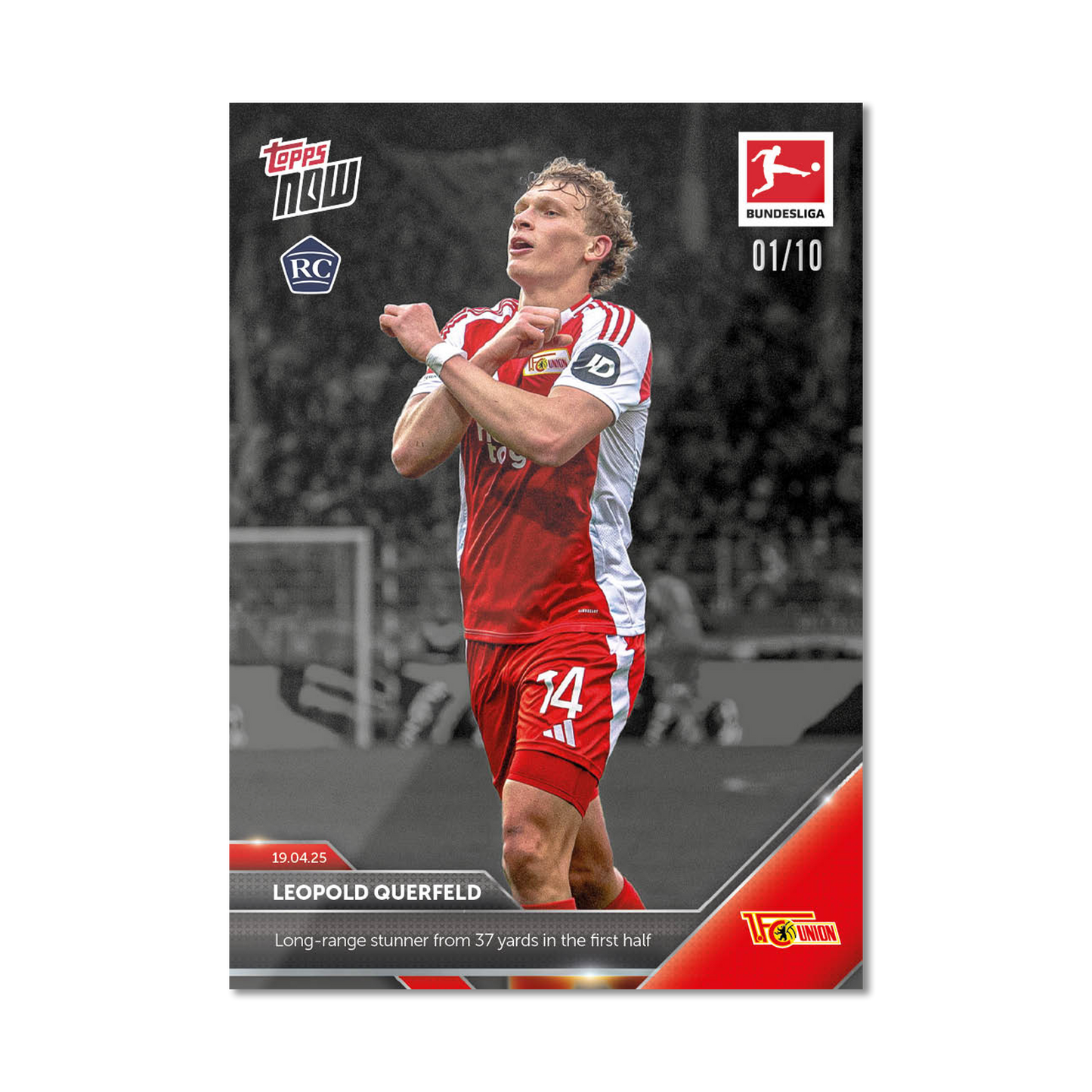 Leopold Querfeld - 2024-25 Bundesliga Topps NOW® Card 169 - PR: 385