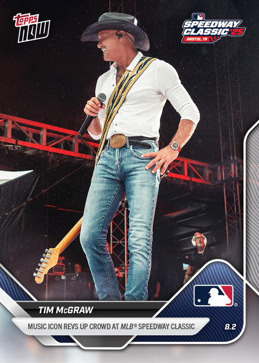 Tim McGraw - 2025 MLB Topps NOW® - Card 505 - LOOK FOR AUTOS - PR: 2821