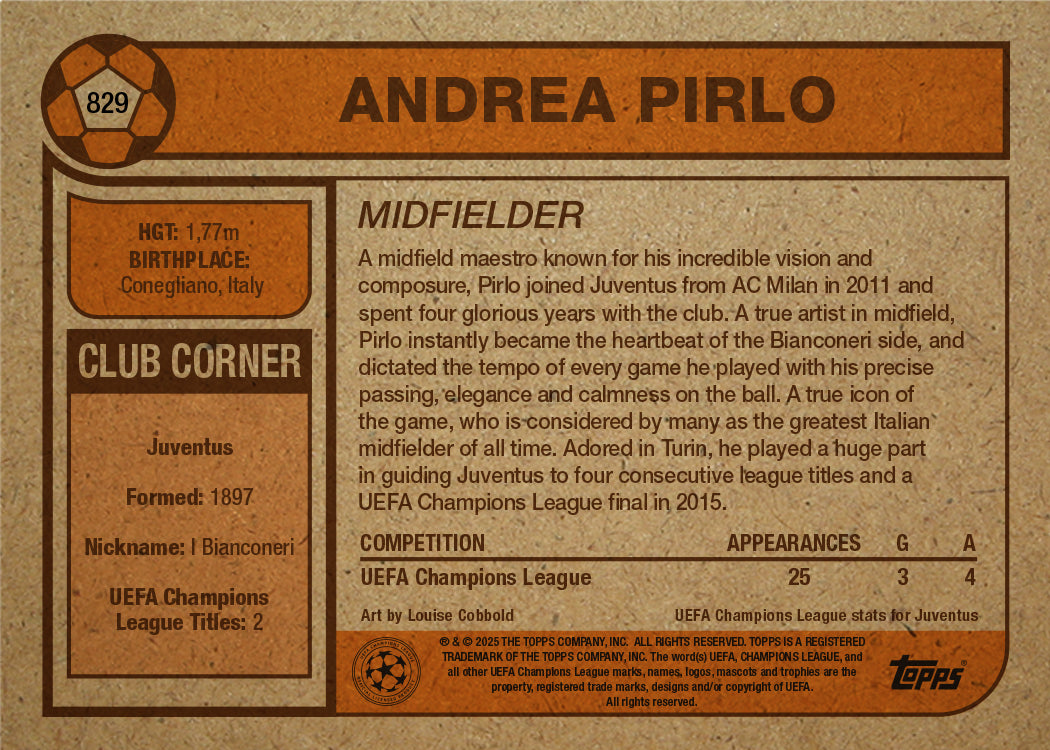 Andrea Pirlo - UCC Living Set® - Card 829