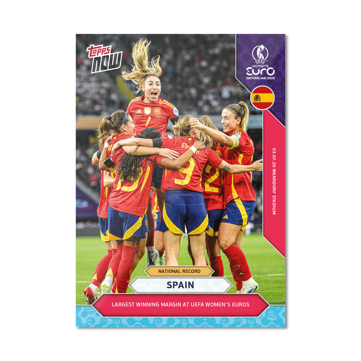 Spain - UEFA Women’s EURO 2025™ Topps NOW® - Card 3 - PR: 243
